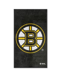 Boston Bruins 3X5 HighTraffic Mat with Durable Rubber Backing  Portrait Orientation Black by   