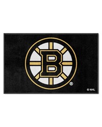 Boston Bruins 4x6 Logo Mat Landscape by   