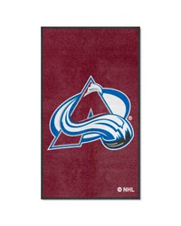 Colorado Avalanche 3x5 Logo Mat Portrait by   