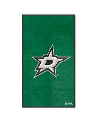 Dallas Stars 3X5 HighTraffic Mat with Durable Rubber Backing  Portrait Orientation Green by   