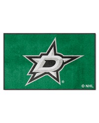 Dallas Stars 4X6 HighTraffic Mat with Durable Rubber Backing  Landscape Orientation Green by   