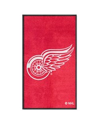 Detroit Red Wings 3X5 HighTraffic Mat with Durable Rubber Backing  Portrait Orientation Red by   