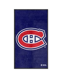 Montreal Canadiens 3X5 HighTraffic Mat with Durable Rubber Backing  Portrait Orientation Blue by   