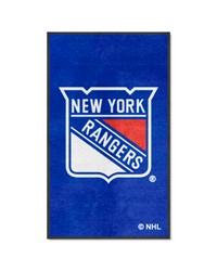 New York Rangers 3x5 Logo Mat Portrait by   