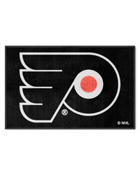 Philadelphia Flyers 4X6 HighTraffic Mat with Durable Rubber Backing  Landscape Orientation Black by   