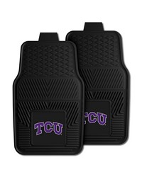 TCU 2pc Vinyl Car Mat Set by   