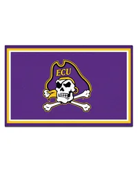 East Carolina University 4x6 Rug Pirate Skull Primary Logo by   