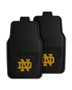 Fan Mats LLC Notre Dame Fighting Irish 2-pc Vinyl Car Mat Set Black