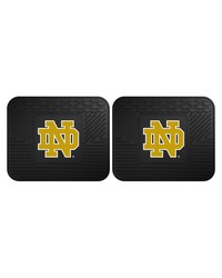 Notre Dame Backseat Utility Mats 2 Pack 14x17 by   
