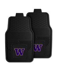 Washington Huskies 2-pc Vinyl Car Mat Set by  Fairwinds Studio 