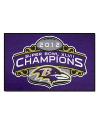 Baltimore Ravens 2013 Super Bowl XLVII Champions Starter Mat Accent Rug  19in. x 30in. Purple by   