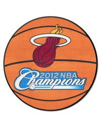 Miami Heat 2012 NBA Champions Basketball Rug  27in. Diameter Orange by   