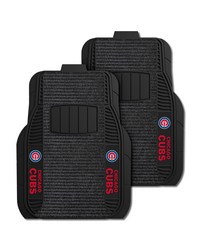 Chicago Cubs 2-pc Deluxe Car Mat Set by  Premier Prints 