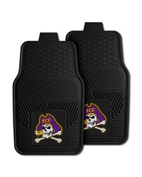 East Carolina Pirates 2-pc Vinyl Car Mat Set by  Fairwinds Studio 