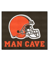 NFL Cleveland Browns Man Cave Tailgater Rug 60x72 by   