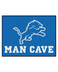 NFL Detroit Lions Man Cave AllStar Mat 34x45 by   