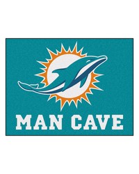 NFL Miami Dolphins Man Cave AllStar Mat 34x45 by   