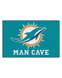 NFL Miami Dolphins Man Cave Starter Rug 19x30 by   