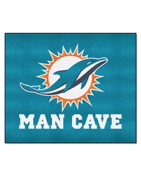 NFL Miami Dolphins Man Cave Tailgater Rug 60x72 by   