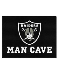 NFL Las Vegas Raiders Man Cave AllStar Mat 34x45 by   