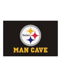 NFL Pittsburgh Steelers Man Cave Starter Rug 19x30 by   
