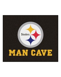 NFL Pittsburgh Steelers Man Cave Tailgater Rug 60x72 by   