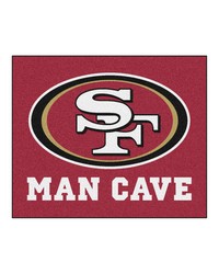 NFL San Francisco 49ers Man Cave Tailgater Rug 60x72 by   