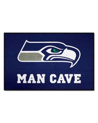 NFL Seattle Seahawks Man Cave Starter Rug 19x30 by   