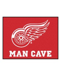NHL Detroit Red Wings Man Cave AllStar Mat 34x45 by   