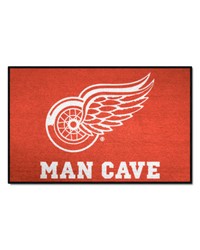 Detroit Red Wings Starter Mat Man Cave by   