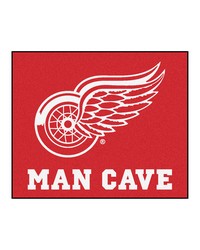 NHL Detroit Red Wings Man Cave Tailgater Rug 60x72 by   