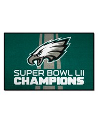 Philadelphia Eagles Dynasty Starter Mat Accent Rug  19in. x 30in. Green by   