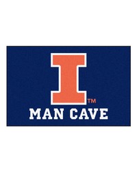 Illinois Man Cave Starter Rug 19x30 by   
