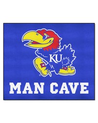 Kansas Man Cave Tailgater Rug 60x72 by   