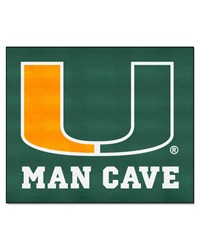 Miami Man Cave Tailgater Rug 60x72 by   