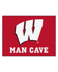 Wisconsin Man Cave AllStar Mat 34x45 by   