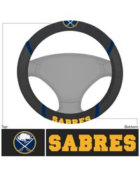 Buffalo Sabres Embroidered Steering Wheel Cover Black by   