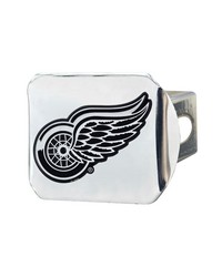 Detroit Red Wings Chrome Metal Hitch Cover with Chrome Metal 3D Emblem Chrome by   