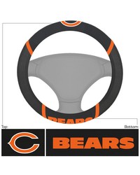 Chicago Bears Embroidered Steering Wheel Cover Black by   