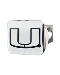 Miami Hurricanes Hitch Cover Chrome by   