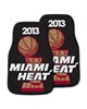Fan Mats LLC Miami Heat 2-pc Carpet Car Mat Set Black