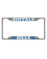 Buffalo Bills Chrome Metal License Plate Frame 6.25in x 12.25in Blue by   