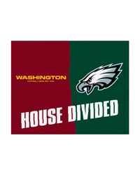 NFL Washington Redskins Philadelphia Eagles House Divided Rugs 34x45 by   