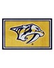 Fan Mats LLC Nashville Predators 4x6 Rug Yellow