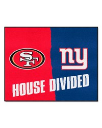 NFLSan Francisco 49ers New York Giants House Divided Rugs 34x45 by   