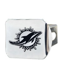 Miami Dolphins Hitch Cover Chrome by   