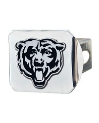 Chicago Bears Chrome Metal Hitch Cover with Chrome Metal 3D Emblem Chrome by   