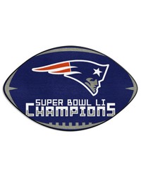 New England Patriots  Football Rug  20.5in. x 32.5in. 2017 Super Bowl LI Champions Navy by   