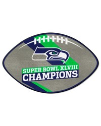 Seattle Seahawks Football Mat by   