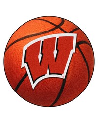 Wisconsin Badgers Basketball Rug by   